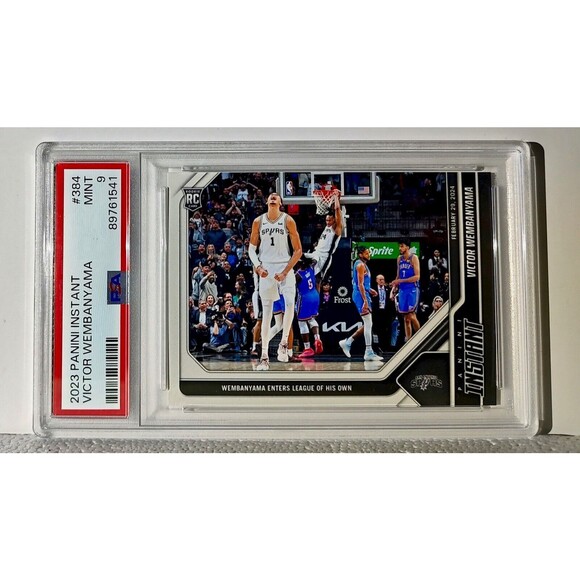 Victor Wembanyama 2023-24 Panini #384 NBA Rookie Card 1 of 2785 PSA 9 MINT - Picture 1 of 2